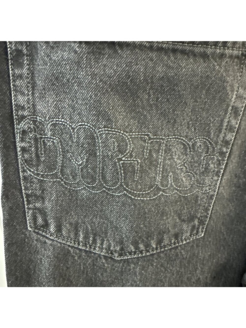 Empyre Men’s Black Baggy Jeans, Size 34, Skater Jeans Drawstring - Picture 5 of 14